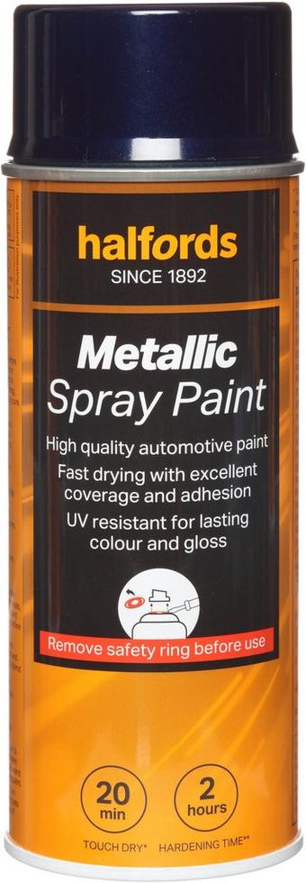 Halfords M3-100 Blue Metallic Car Spray Paint - 400ml