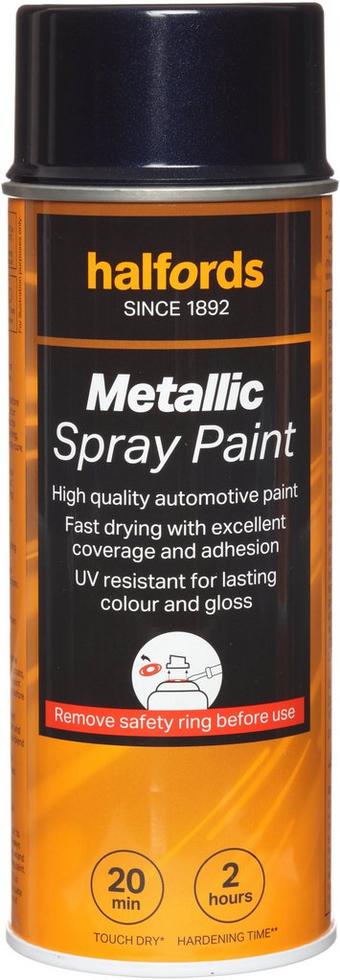 Halfords M3-030 Blue Metallic Car Spray Paint - 400ml