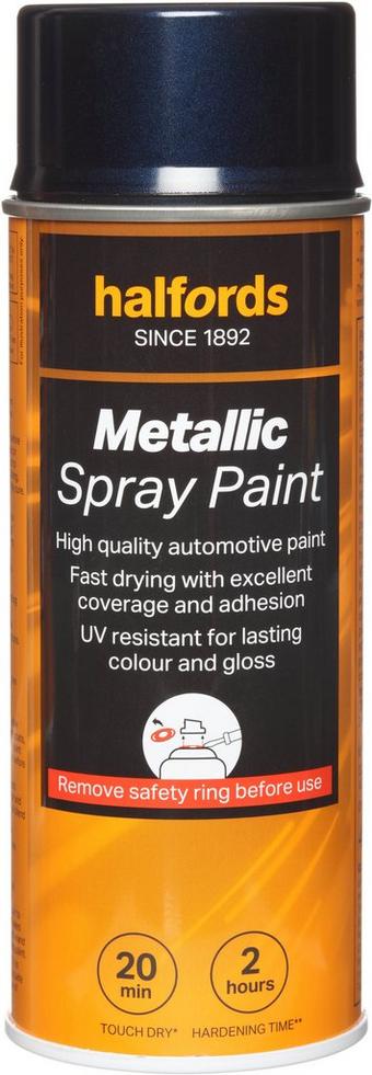 Halfords M3-320 Blue Metallic Car Spray Paint - 400ml