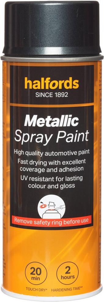 Halfords M1-350 Grey Metallic Car Spray Paint - 400ml