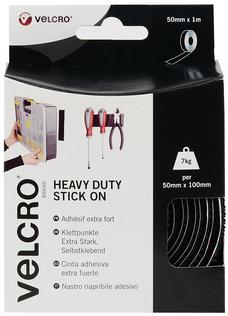 VELCRO® Brand Heavy Duty Stick On Strips 50mm x 100mm x 2 Sets