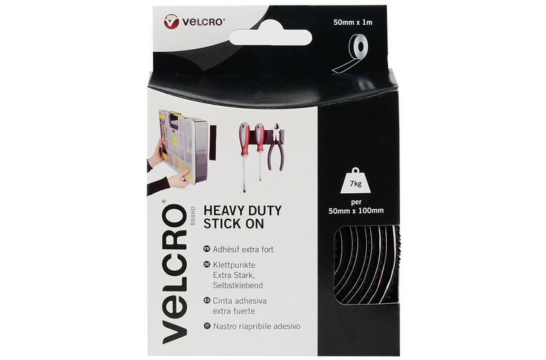 VELCRO Heavy Duty Stick on Tape (Black) VELCRO Heavy Duty Stick on Tape (Black)