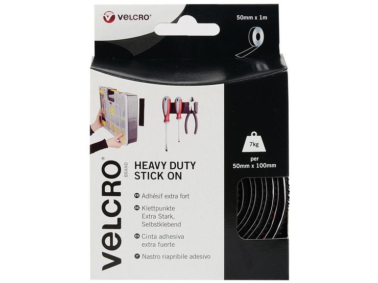 VELCRO Heavy Duty Stick on Tape (Black)