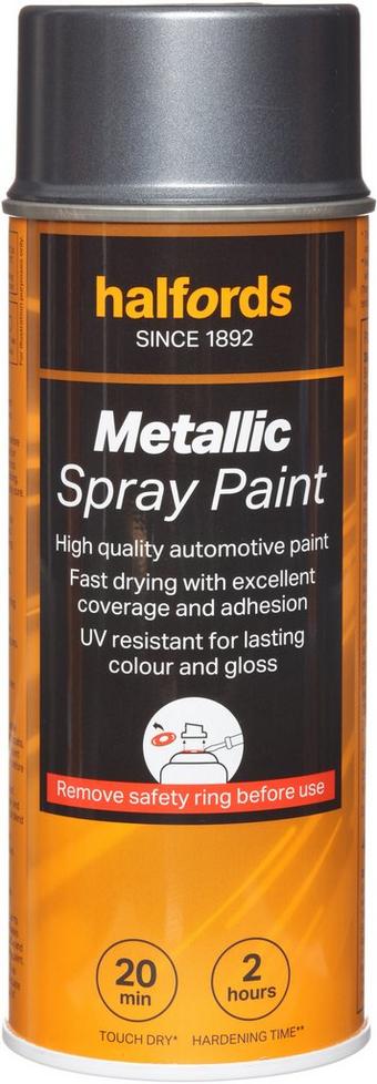 Halfords M1-310 Grey Metallic Car Spray Paint - 400ml