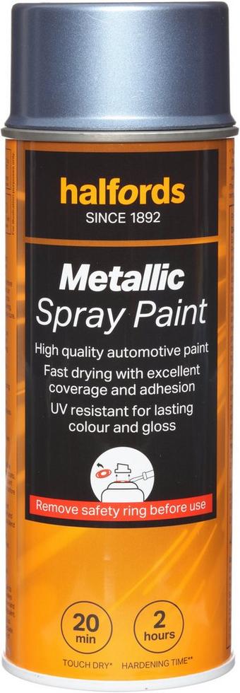 Halfords M3-580 Blue Metallic Car Spray Paint - 400ml