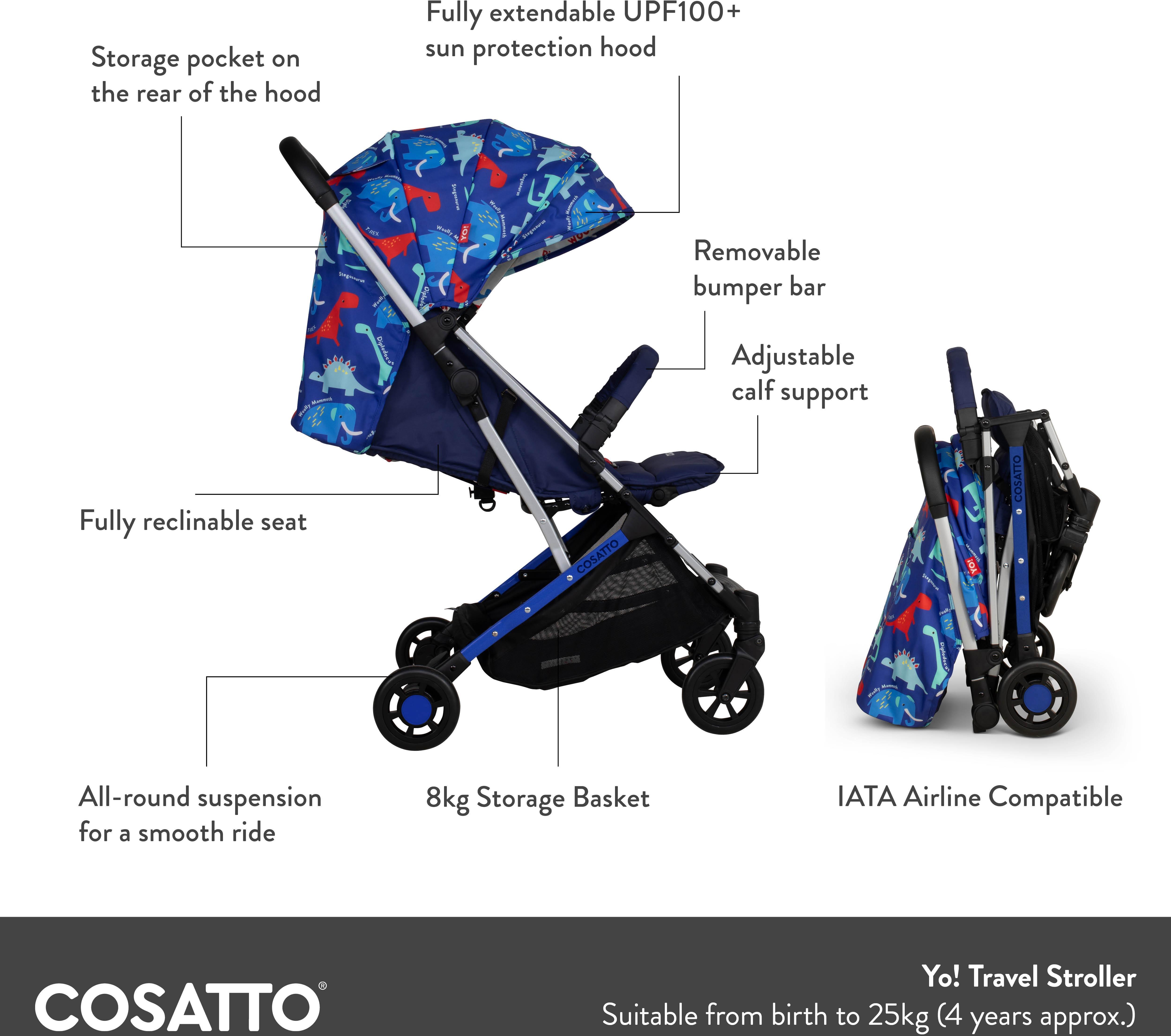 Cosatto YO! Stroller - Happy Unicorns