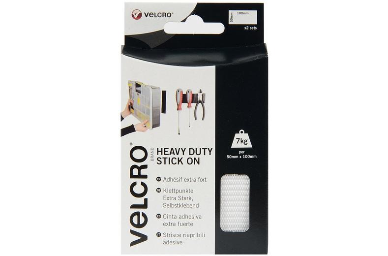 VELCRO Heavy Duty Strips White VELCRO Heavy Duty Strips White