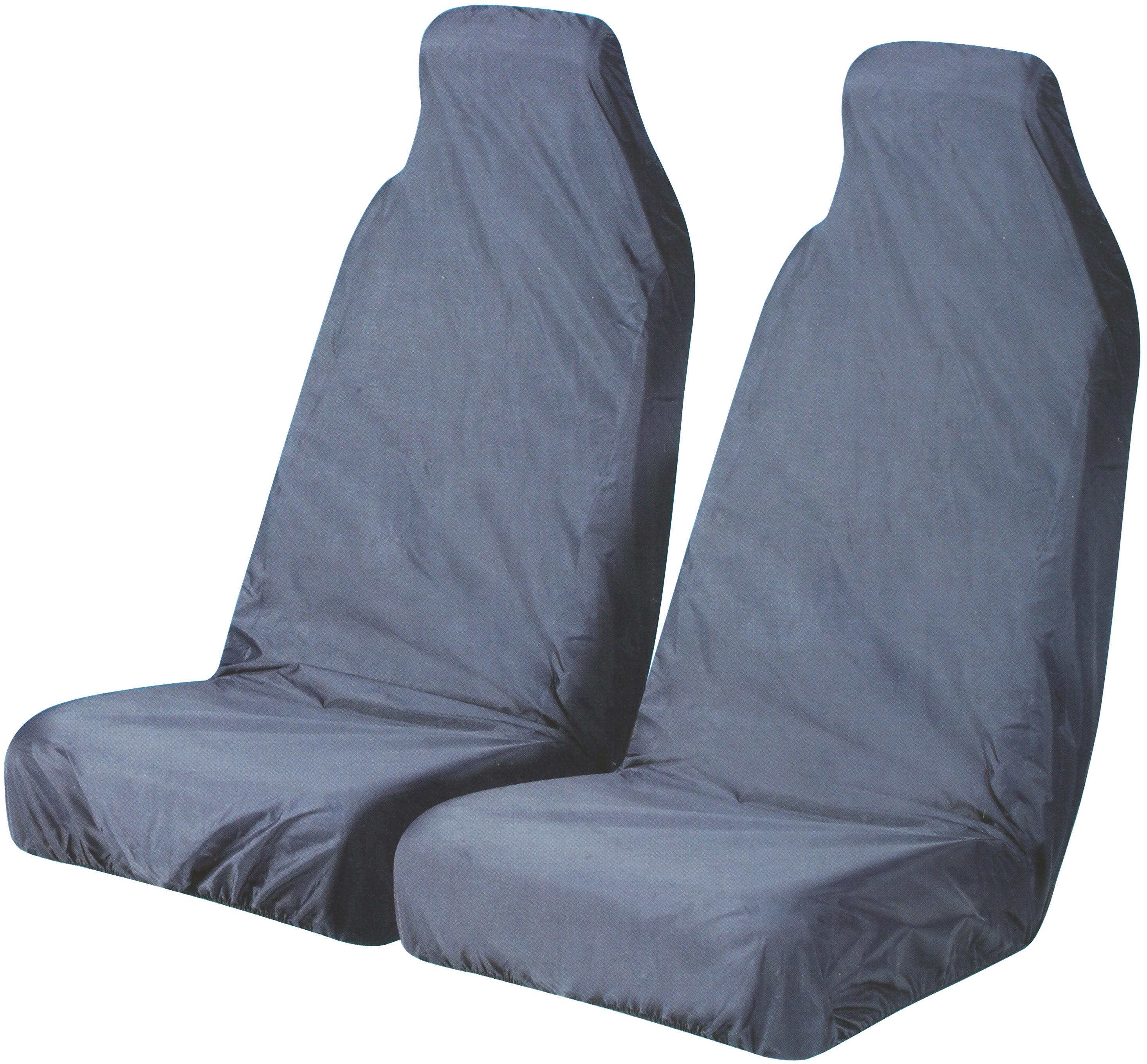 Halfords Car Seat Protectors - Front Pair In Blue