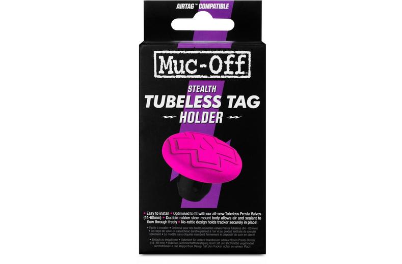Muc-Off Tubeless Tag Holder, Black/Pink Muc-Off Tubeless Tag Holder, Black/Pink