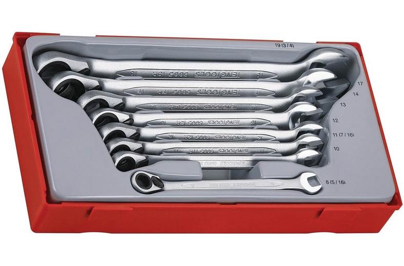 Teng Spanner Set Combn Rev Ratchet 8pcs Teng Spanner Set Combn Rev Ratchet 8pcs