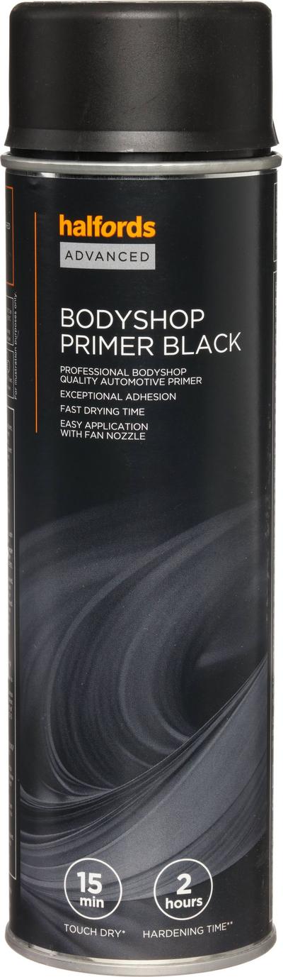 Halfords Bodyshop Primer Black 500ml Halfords Bodyshop Primer Black 500ml