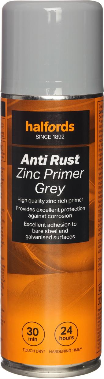 Halfords Anti-Rust Zinc Primer Grey 300ml