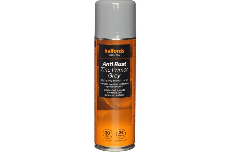 Halfords Anti-Rust Zinc Primer Grey 300ml Halfords Anti-Rust Zinc Primer Grey 300ml