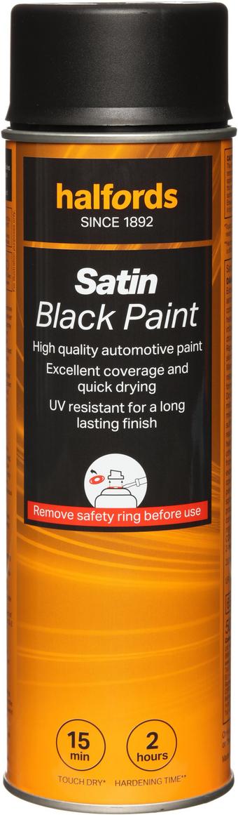 Halfords Satin Black 500ml