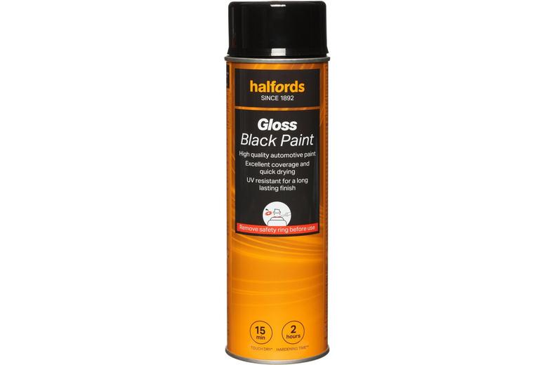 Halfords Gloss Black 500ml Halfords Gloss Black 500ml