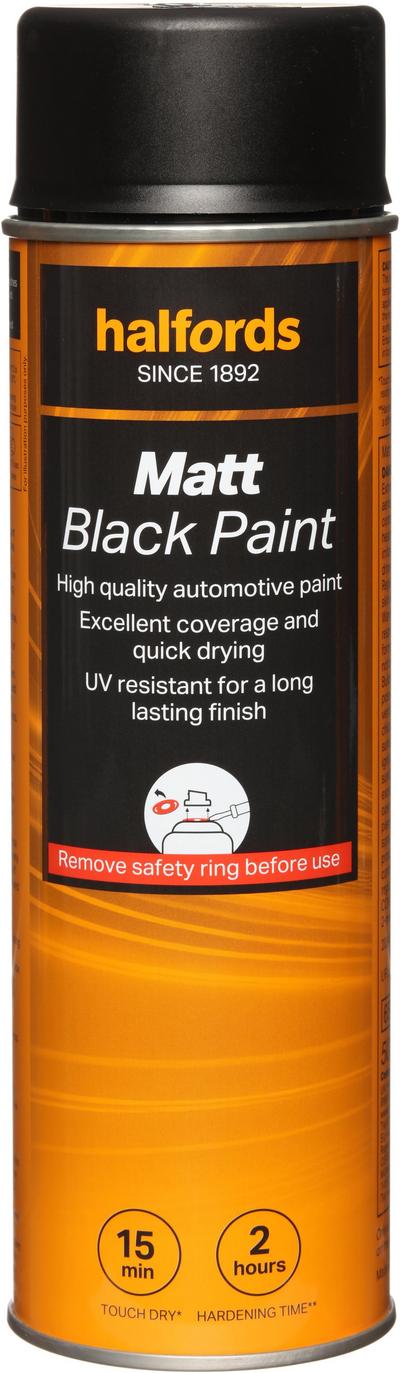 Halfords Matt Black 500ml Halfords Matt Black 500ml