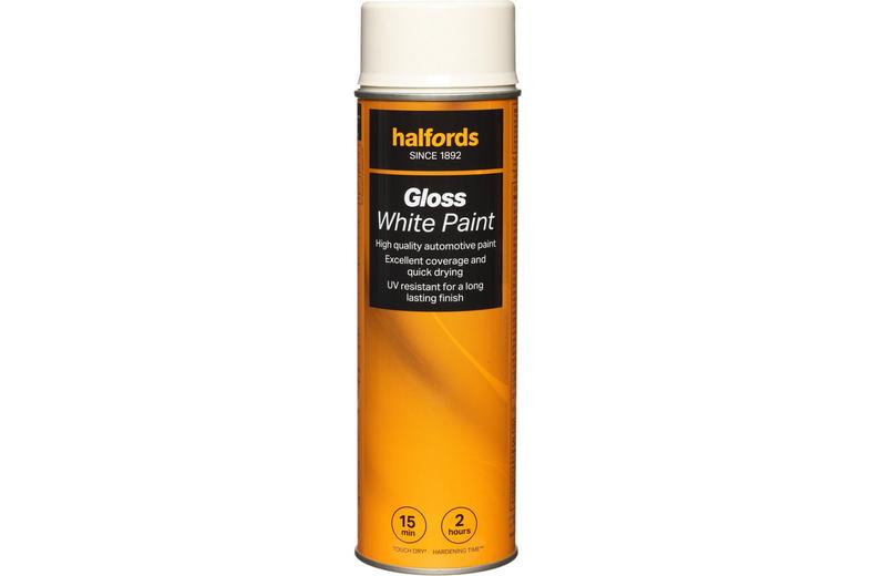 Halfords Gloss White 500ml Halfords Gloss White 500ml