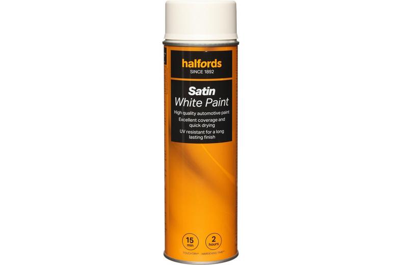 Halfords Satin White 500ml Halfords Satin White 500ml