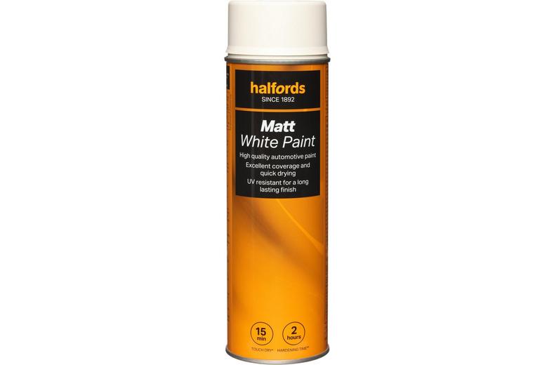 Halfords Matt White 500ml Halfords Matt White 500ml