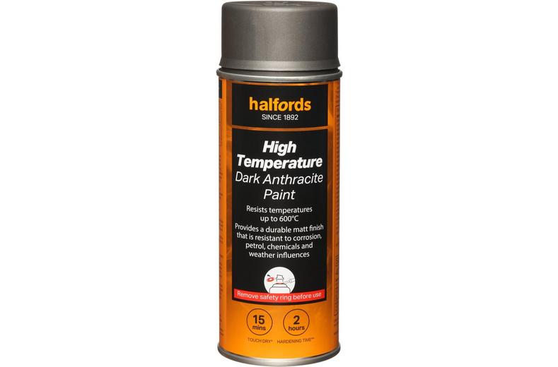 Halfords Very High Temp Dark Anthrac 400ml Halfords Very High Temp Dark Anthrac 400ml