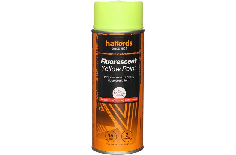 Halfords Fluorescent Paint Yellow 400 ml Halfords Fluorescent Paint Yellow 400 ml