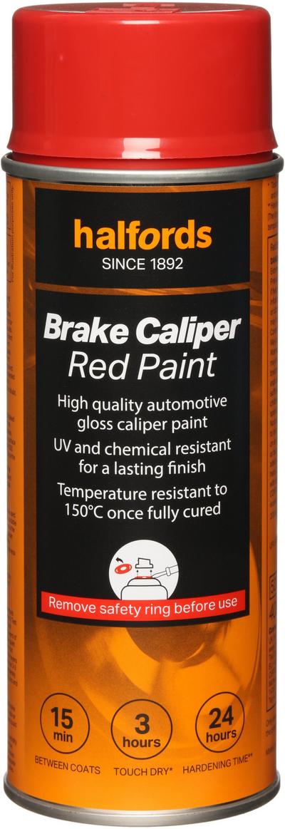 Halfords Red Brake Caliper Paint 400ml Halfords Red Brake Caliper Paint 400ml