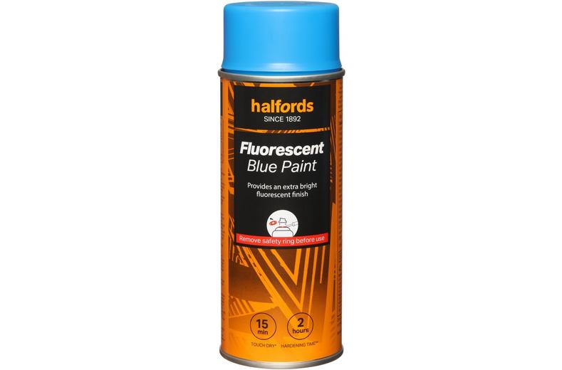 Halfords Fluorescent Paint Blue 400ml Halfords Fluorescent Paint Blue 400ml