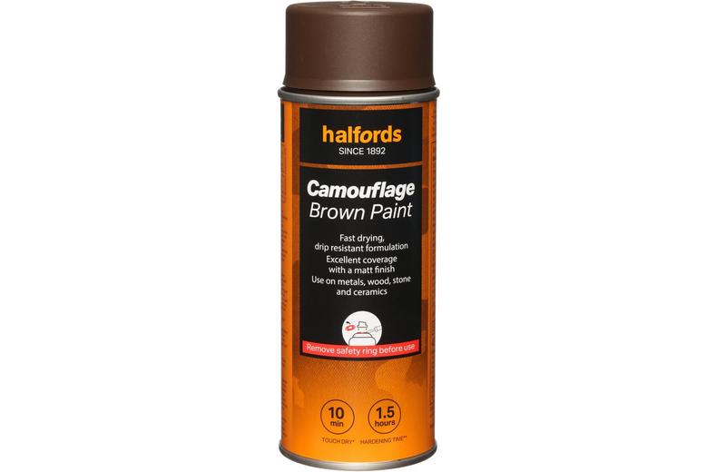 Halfords Camouflage Paint Brown 400ml Halfords Camouflage Paint Brown 400ml