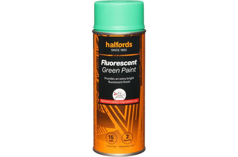 Halfords Fluorescent Paint Green 400ml Halfords Fluorescent Paint Green 400ml