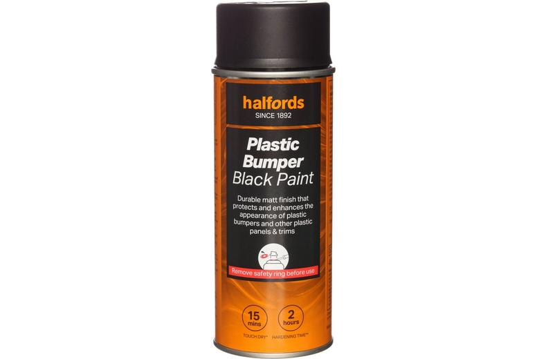 Halfords Plastic Bumper Paint Black 400 ml Halfords Plastic Bumper Paint Black 400 ml