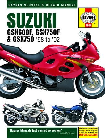 Haynes Suzuki GSX600/750F and GSX750 (98 - 02)