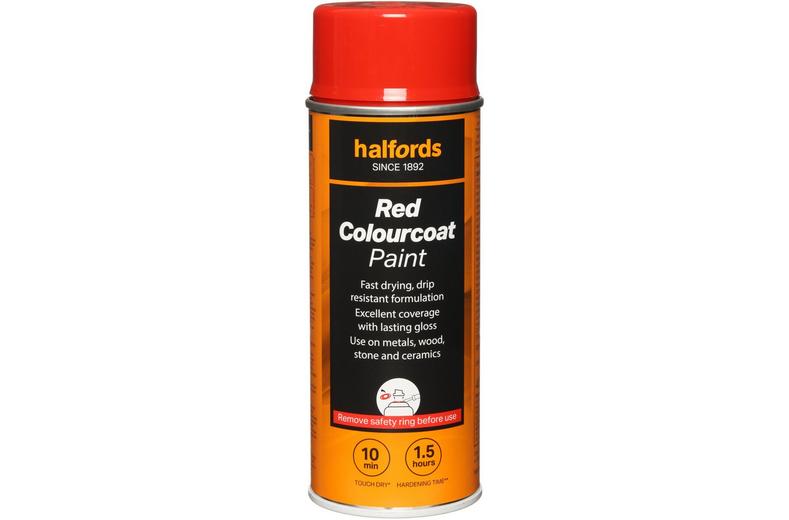 Halfords Colourcoat Workshop Red 400ml Halfords Colourcoat Workshop Red 400ml
