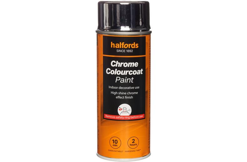 Halfords Colourcoat Chrome Paint 400ml Halfords Colourcoat Chrome Paint 400ml