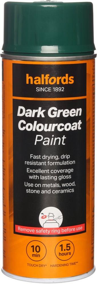 Halfords Colourcoat Dark Green 400ml