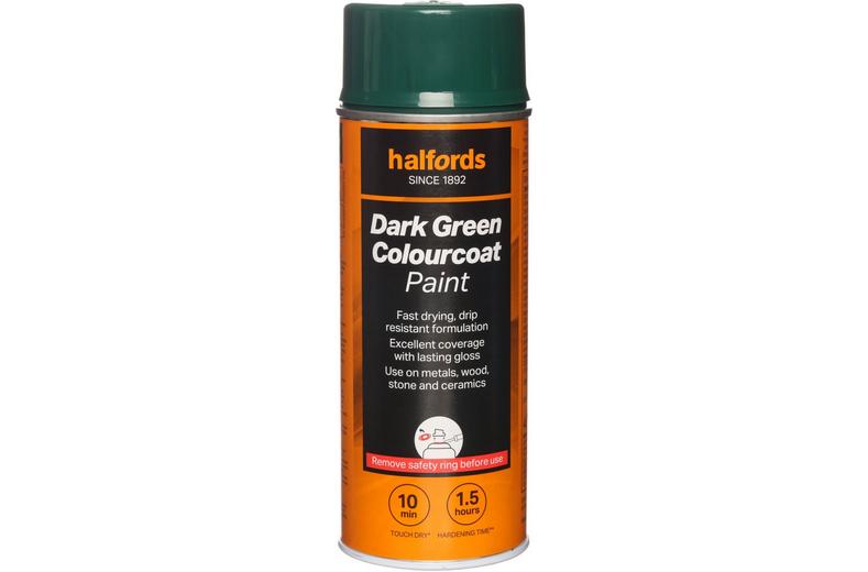 Halfords Colourcoat Dark Green 400ml Halfords Colourcoat Dark Green 400ml