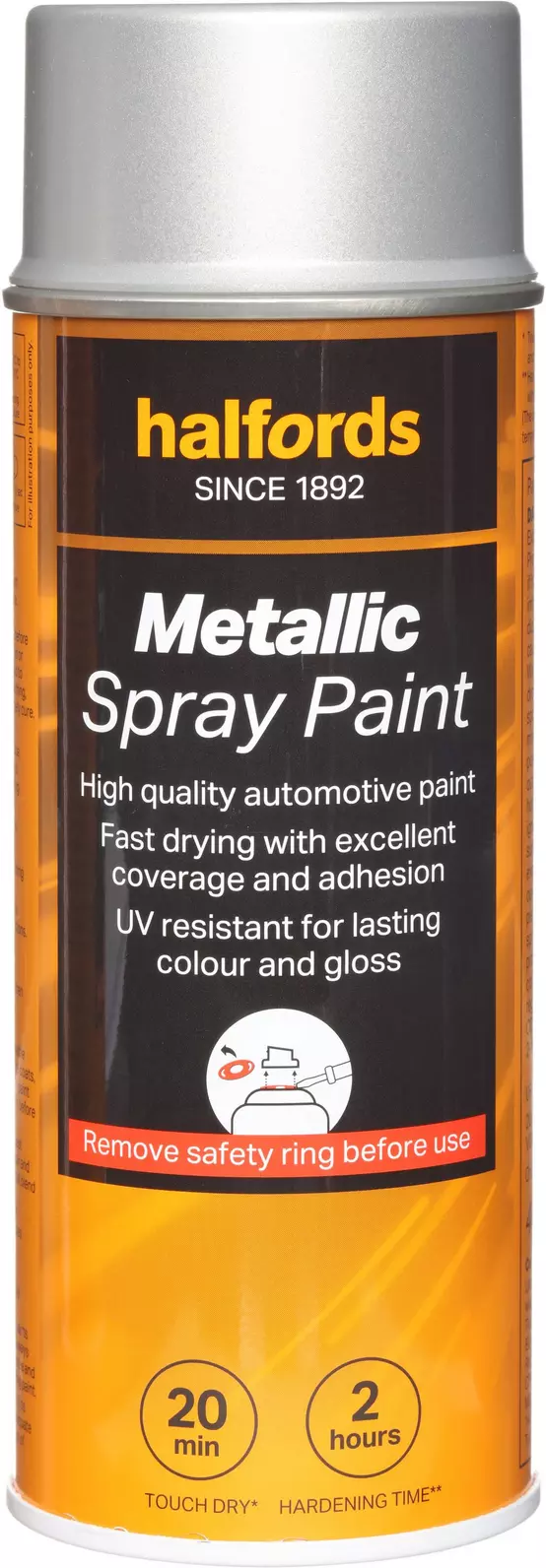 Halfords Silver Metallic Car Spray Paint 400ml Halfords IE