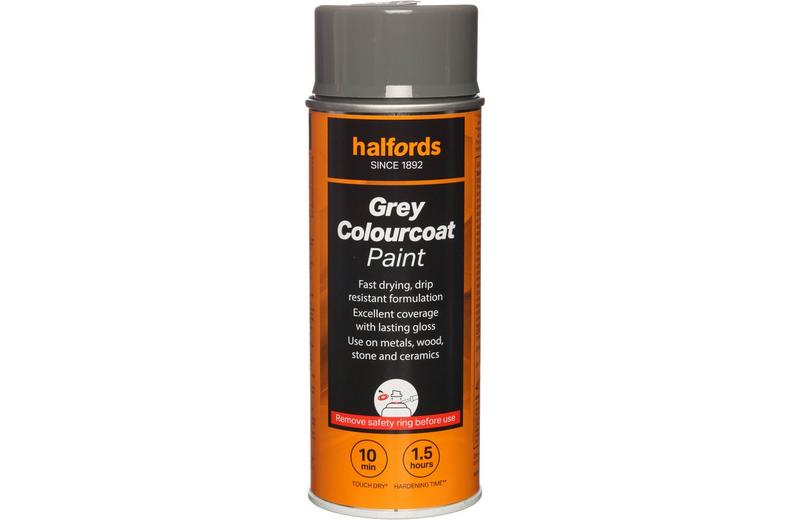 Halfords Colourcoat Grey Paint 400ml Halfords Colourcoat Grey Paint 400ml