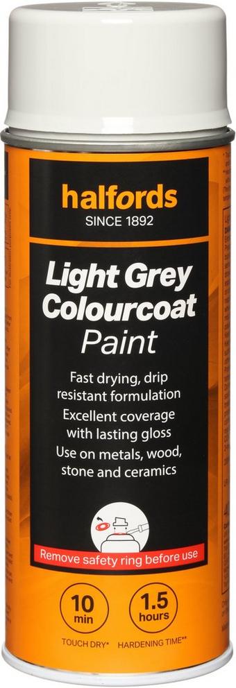 Halfords Colourcoat Light Grey 400ml