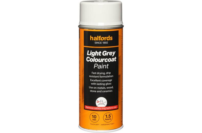 Halfords Colourcoat Light Grey 400ml Halfords Colourcoat Light Grey 400ml