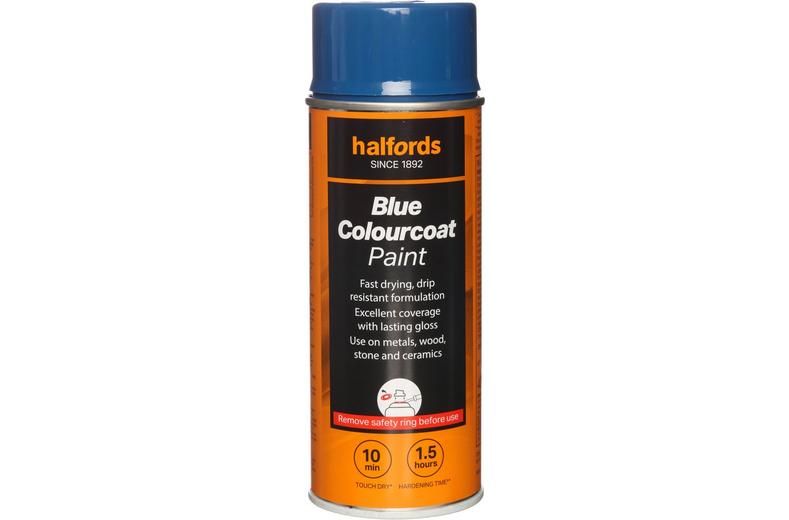 Halfords Colourcoat Blue Paint 400ml Halfords Colourcoat Blue Paint 400ml