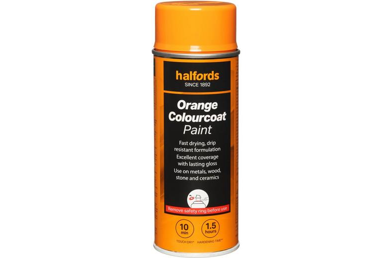 Halfords Colourcoat Warehouse Orange Paint 400ml Halfords Colourcoat Warehouse Orange Paint 400ml