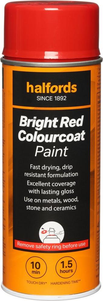 Halfords Colourcoat Ignition Red Paint 400ml