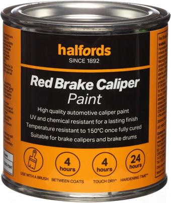 Halfords Red Brake Caliper Paint 250ml Tin