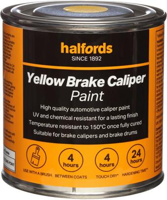 Halfords Yellow Brake Caliper Paint 250ml Tin