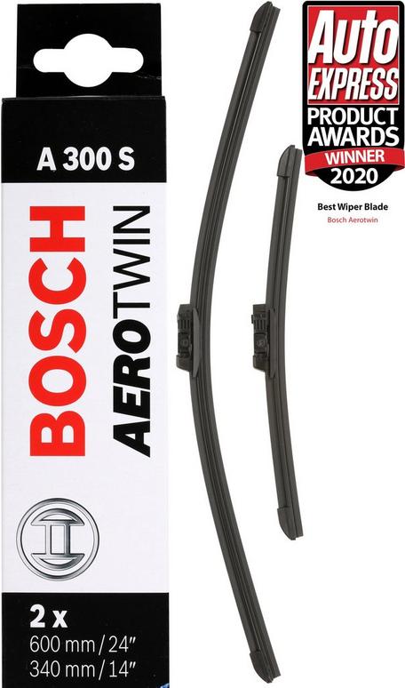 Bosch A300S Aerotwin Front Wiper Blades Set For Fiat 500 (312) – New, China Origin