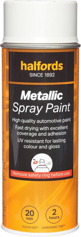 Halfords Silver Metallic Car Spray Paint - 400ml