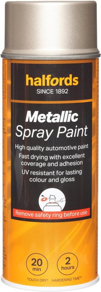 Halfords M0-260 Silver Metallic Car Spray Paint - 400ml