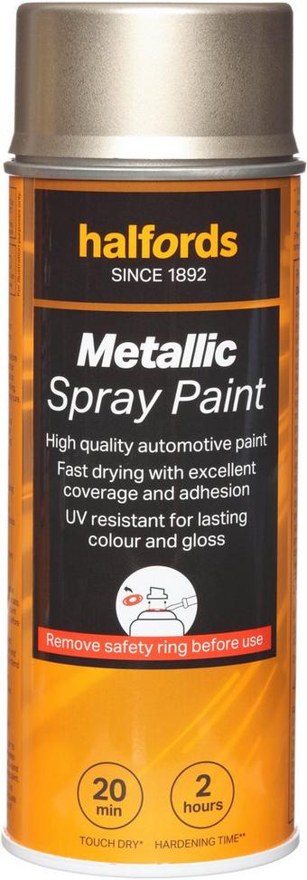 Halfords M5-190 Gold Metallic Car Spray Paint - 400ml