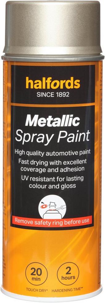 Halfords M5-210 Gold Metallic Car Spray Paint - 400ml