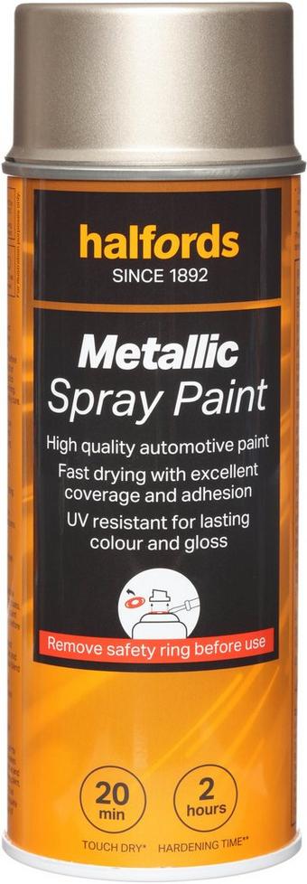 Halfords M5-200 Gold Metallic Car Spray Paint - 400ml